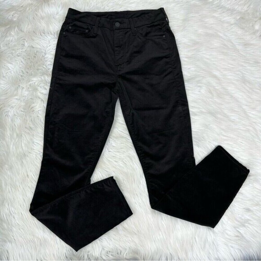 MOTHER High Waisted‎ Looker Ankle Jeans Soft Skills Black Skinny Size 27